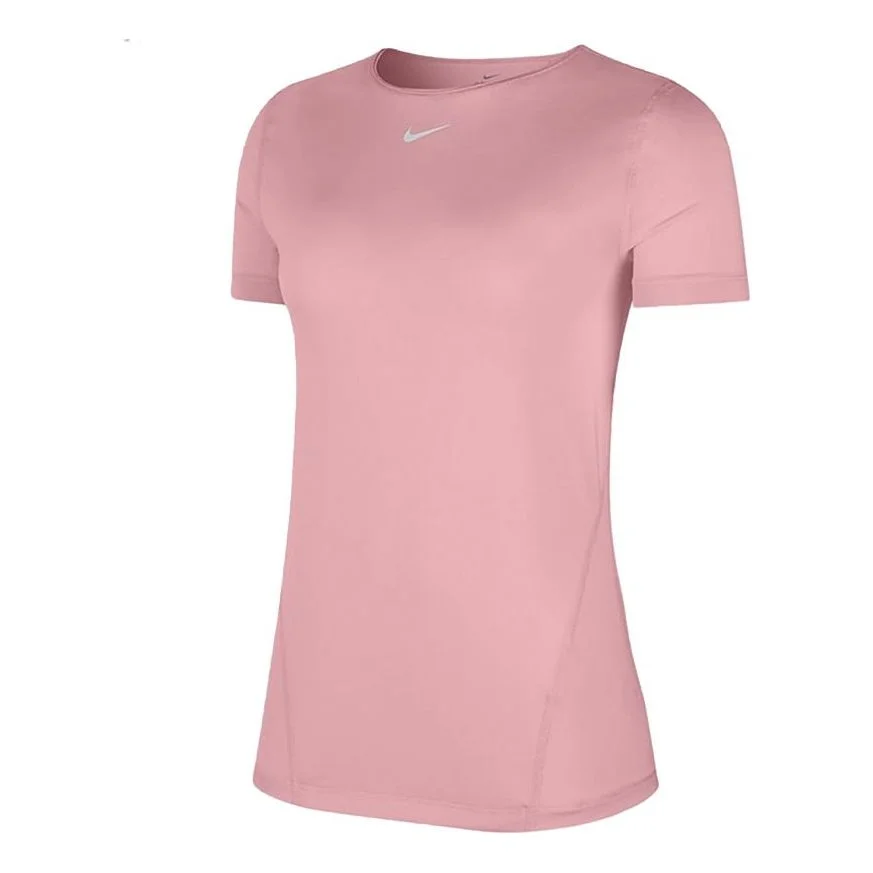 (WMNS) Nike 365 Top Ss Essential Training Sports Quick Dry Short Sleeve Pink T-Shirt AO9952-630 - 1