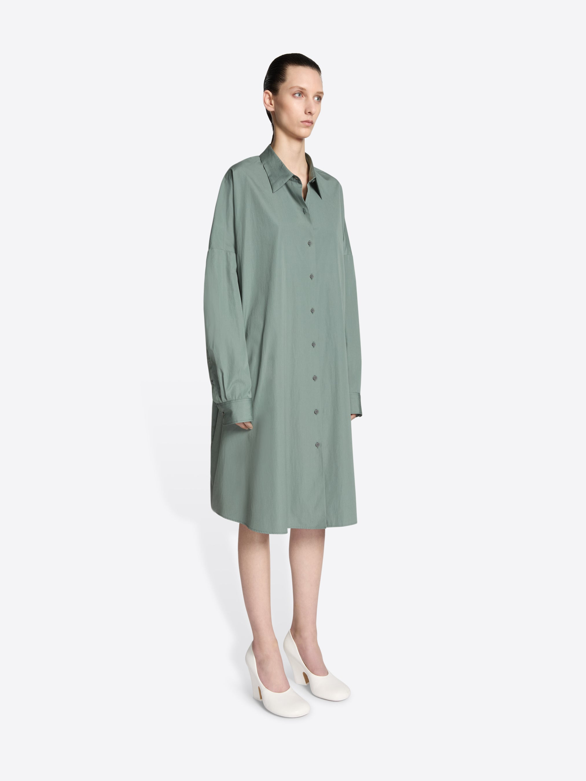 COTTON SHIRT DRESS - 3