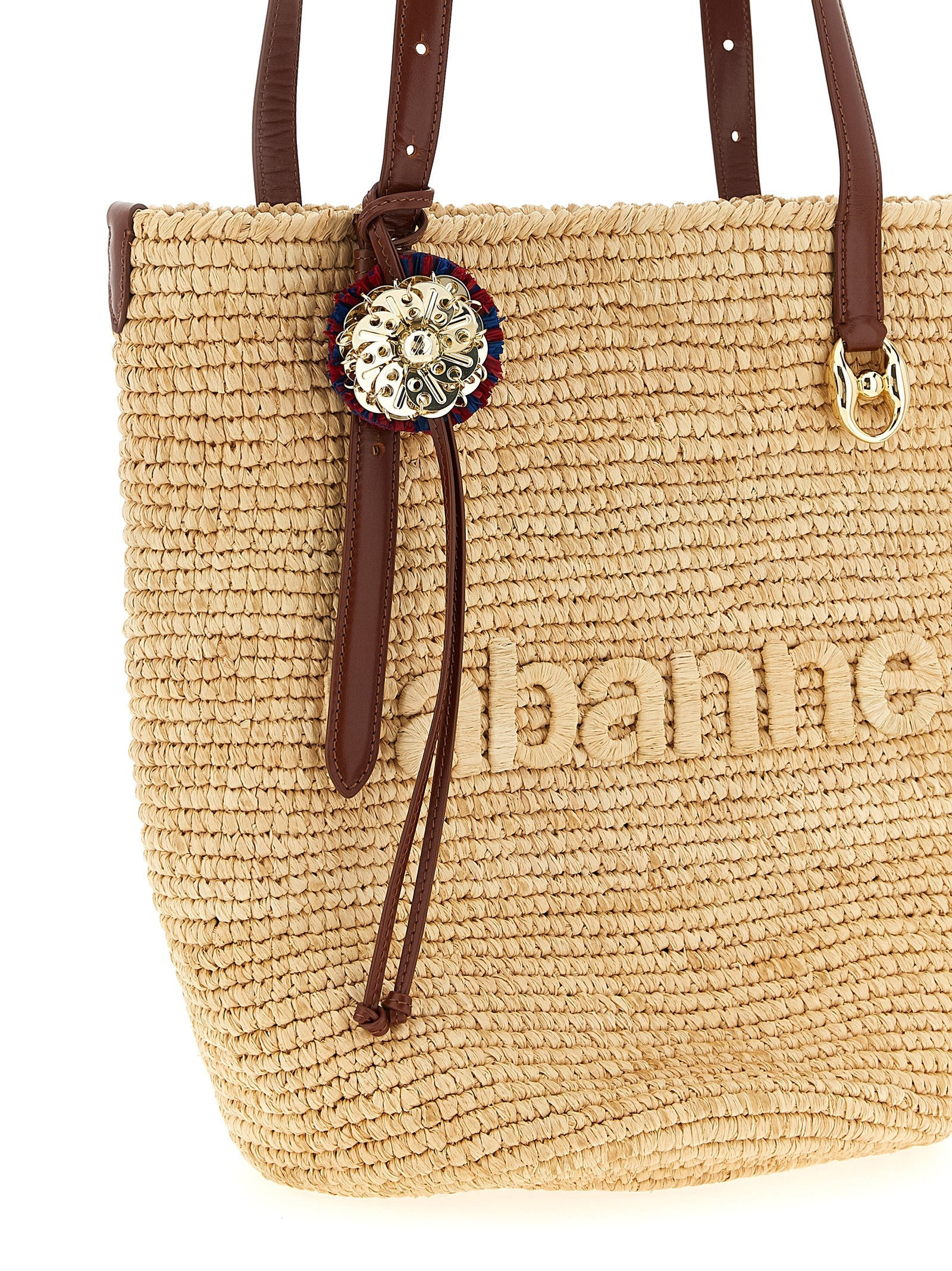 Natural Raffia Tote Bag Beige - 3