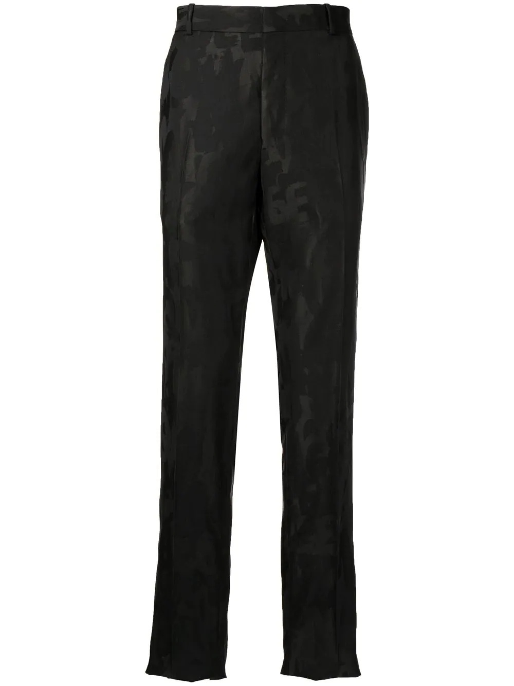 graffiti jacquard tailored trousers - 1