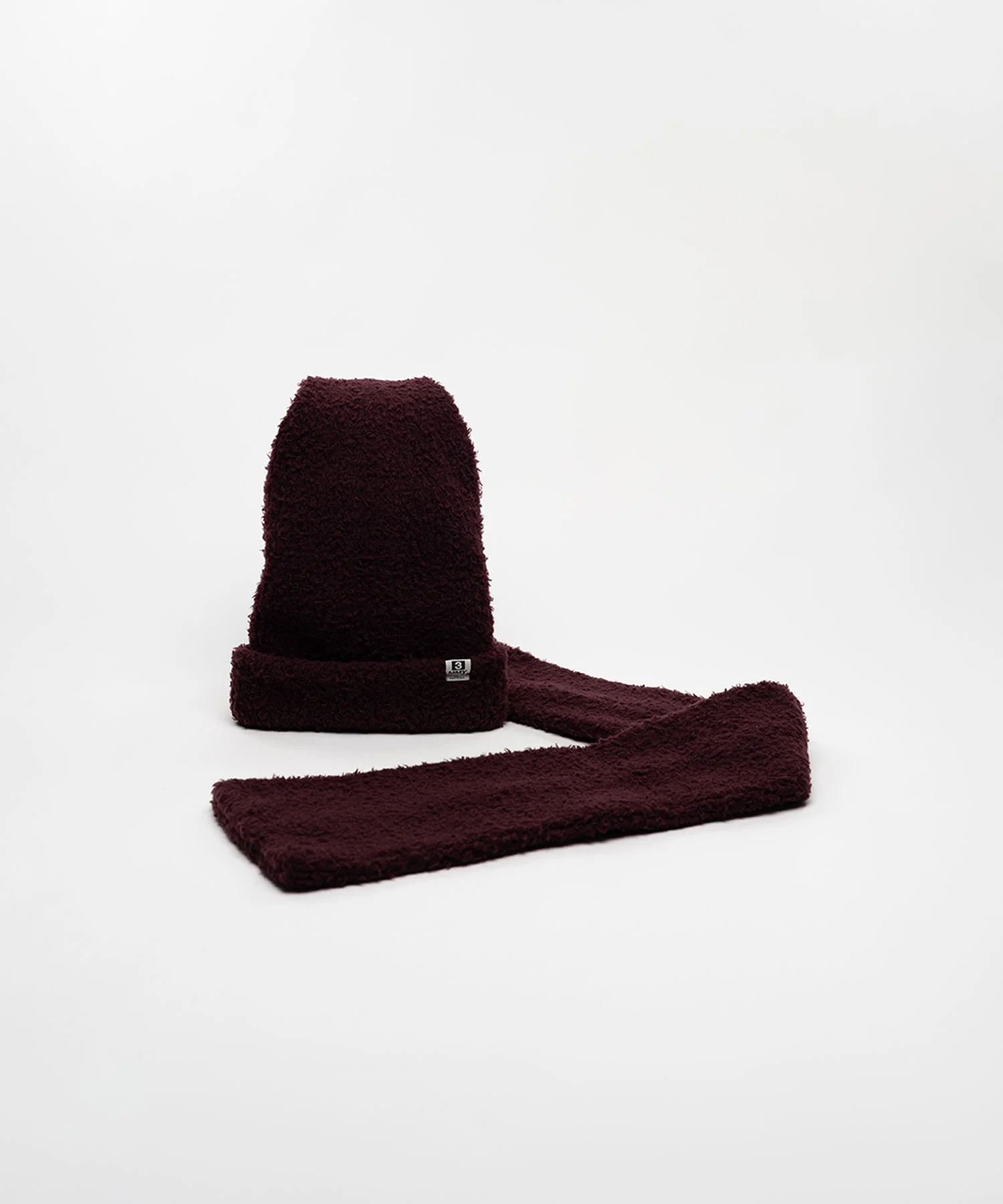 Scarf Detail Knit Cap - 1
