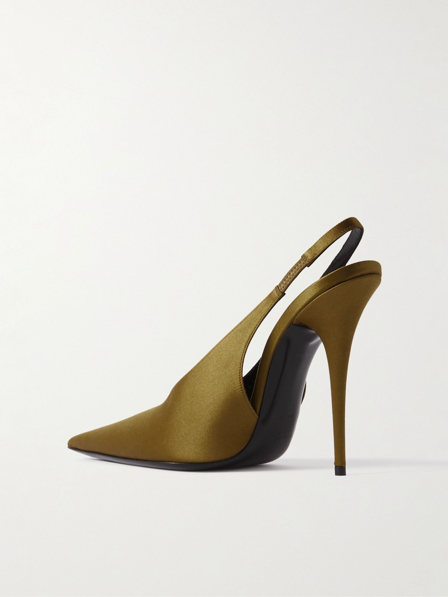 L'Entracte satin slingback pumps Brown - 3