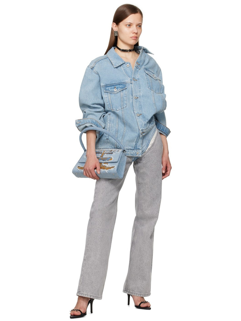 Y/Project Blue Wire Denim Jacket outlook