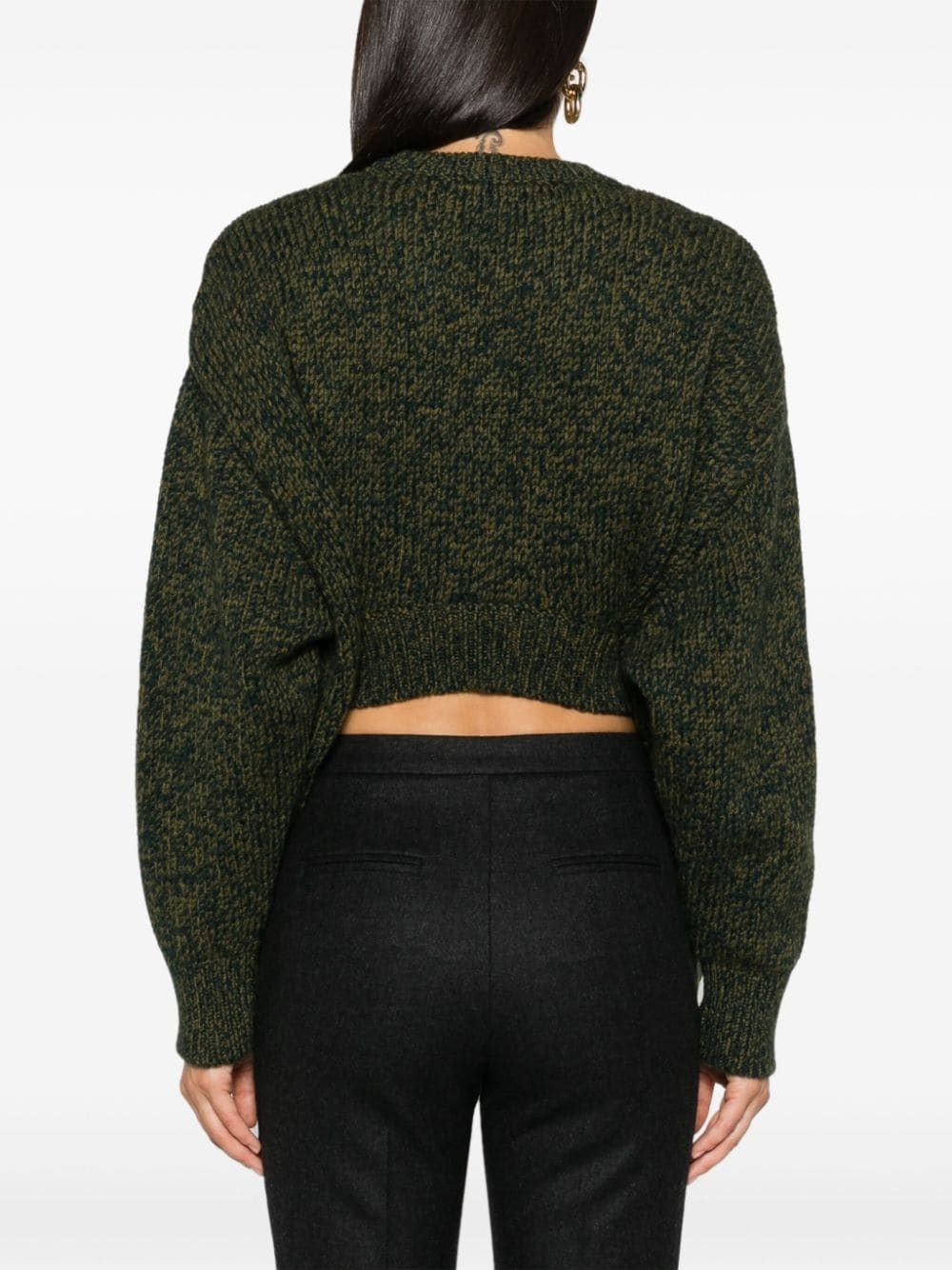 multi-panel design wool-blend jumper - 4