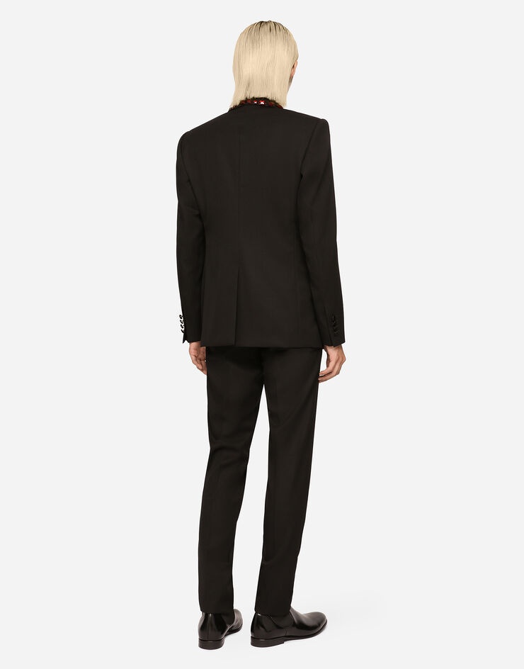 Wool Sicilia-fit suit with rhinestones - 3