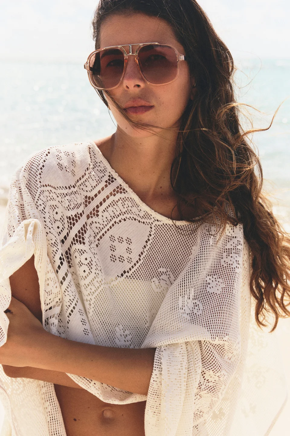 Janis Detail Aviator Sunglasses - 1