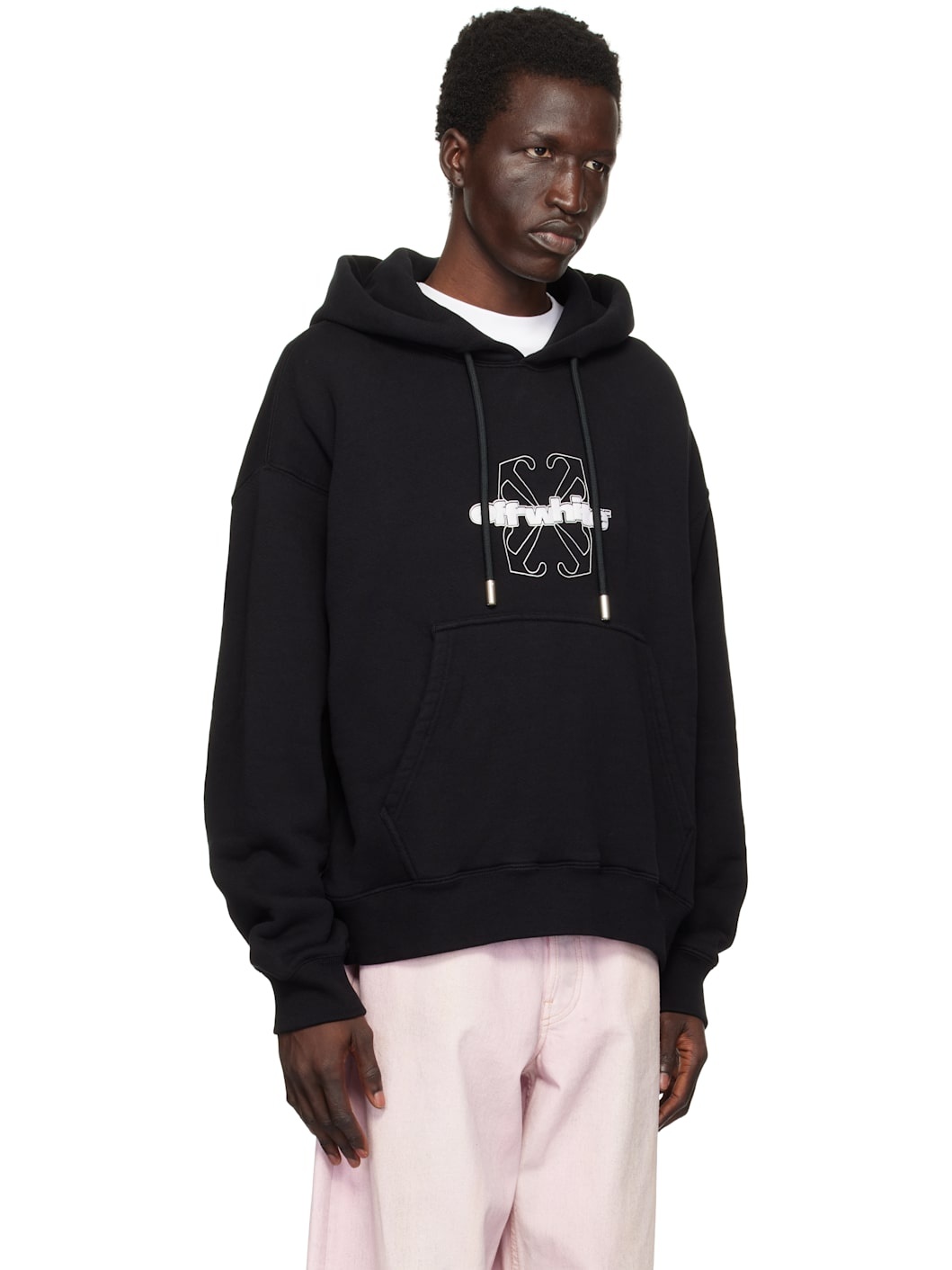 Black Flock Arrow Skate Hoodie - 2