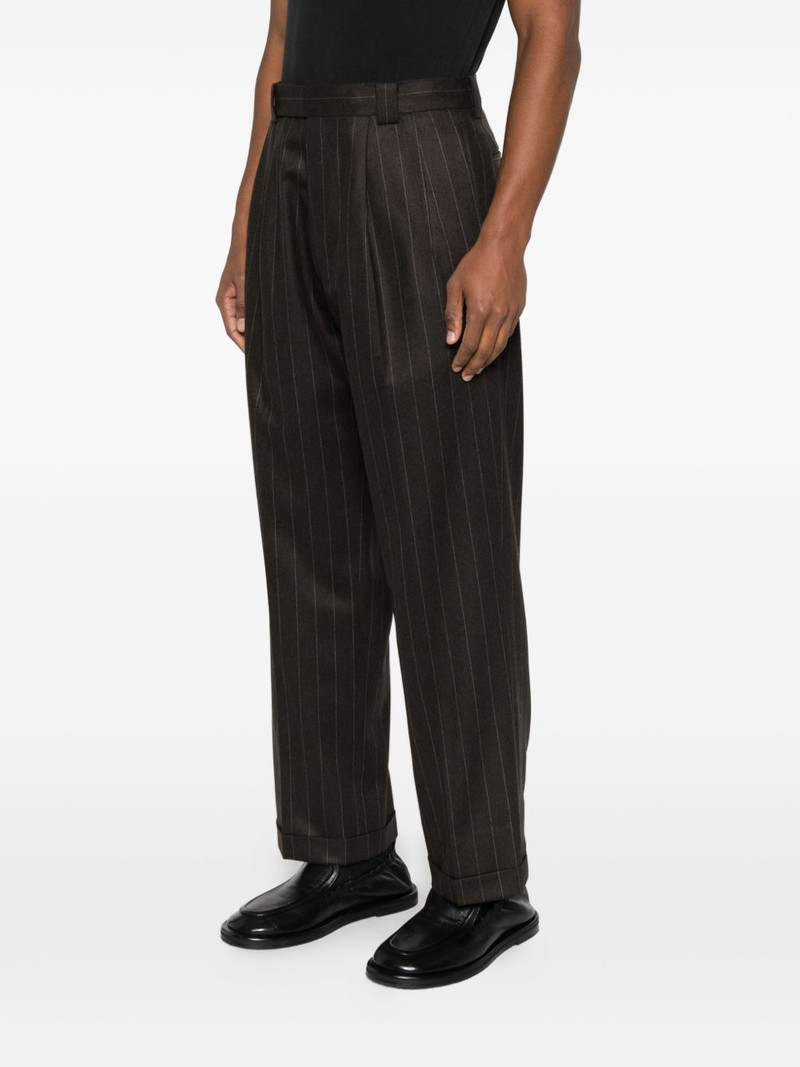 2Pleats pinstripe-cuffed trousers 3