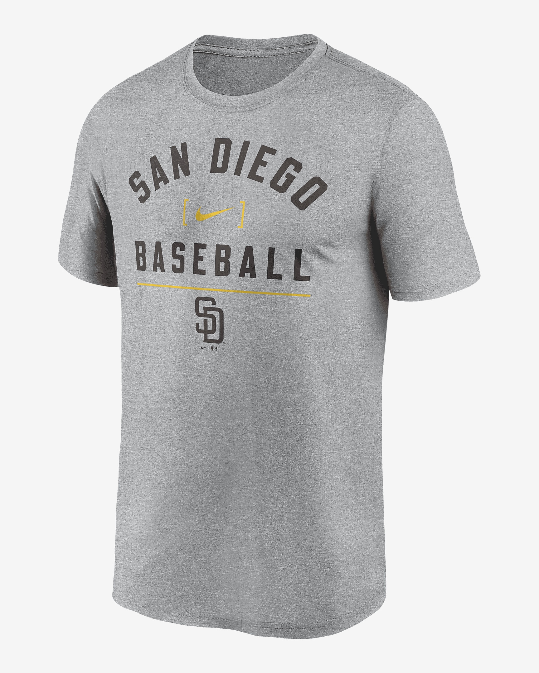 San Diego Padres Arch Baseball Stack Nike Men's Dri-FIT MLB T-Shirt - 1