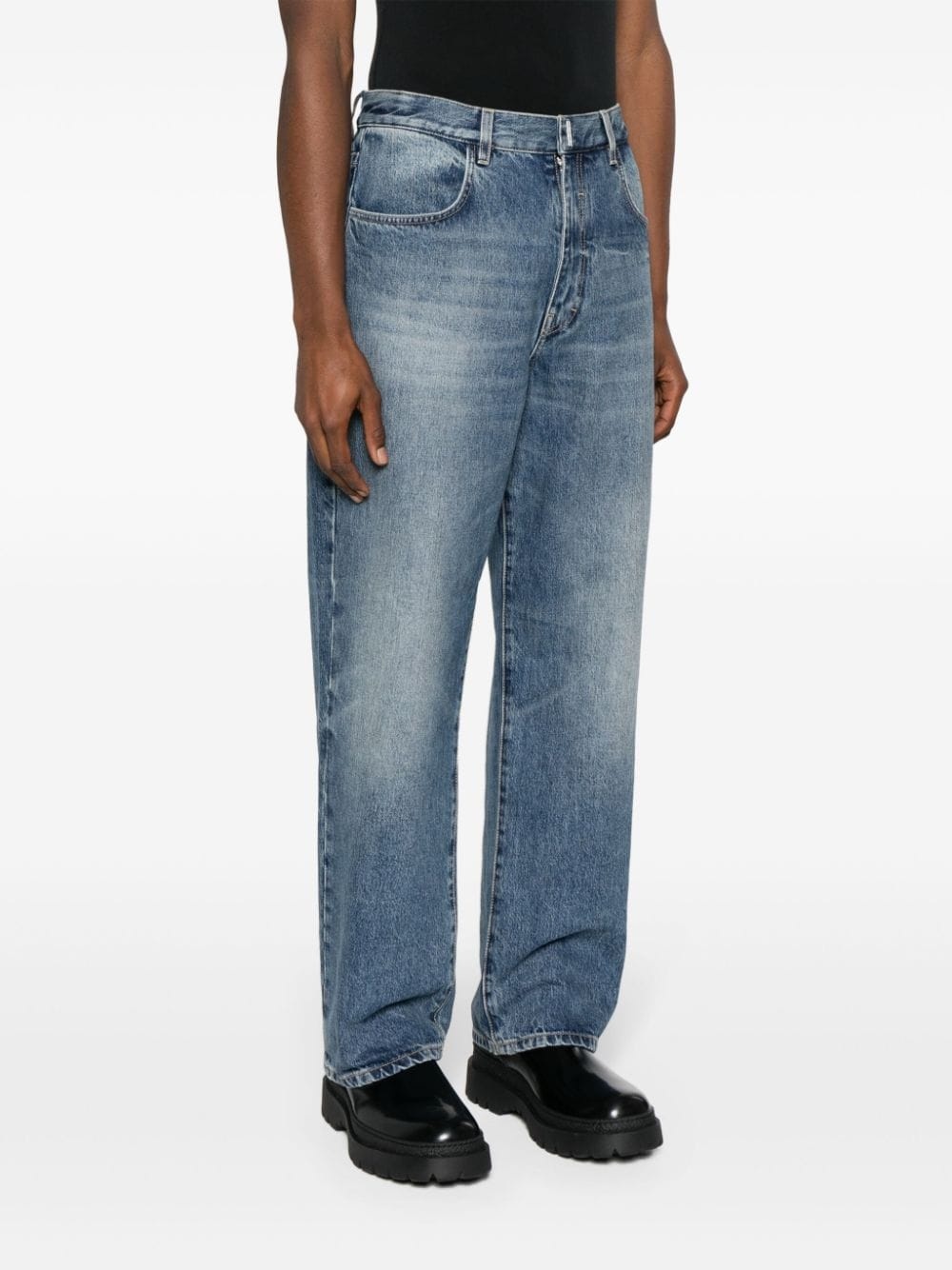 mid-rise straight-leg jeans - 3