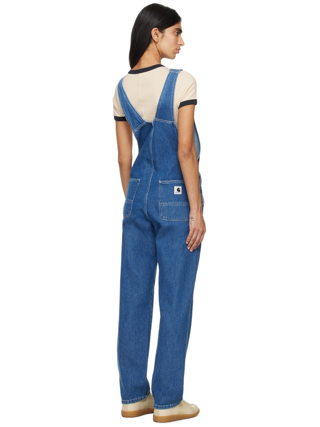 Navy Bib Denim Overalls - 3