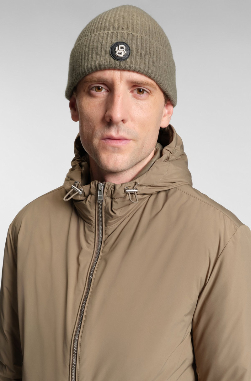 WOOL-CASHMERE BEANIE HAT WITH DOUBLE B MONOGRAM 4
