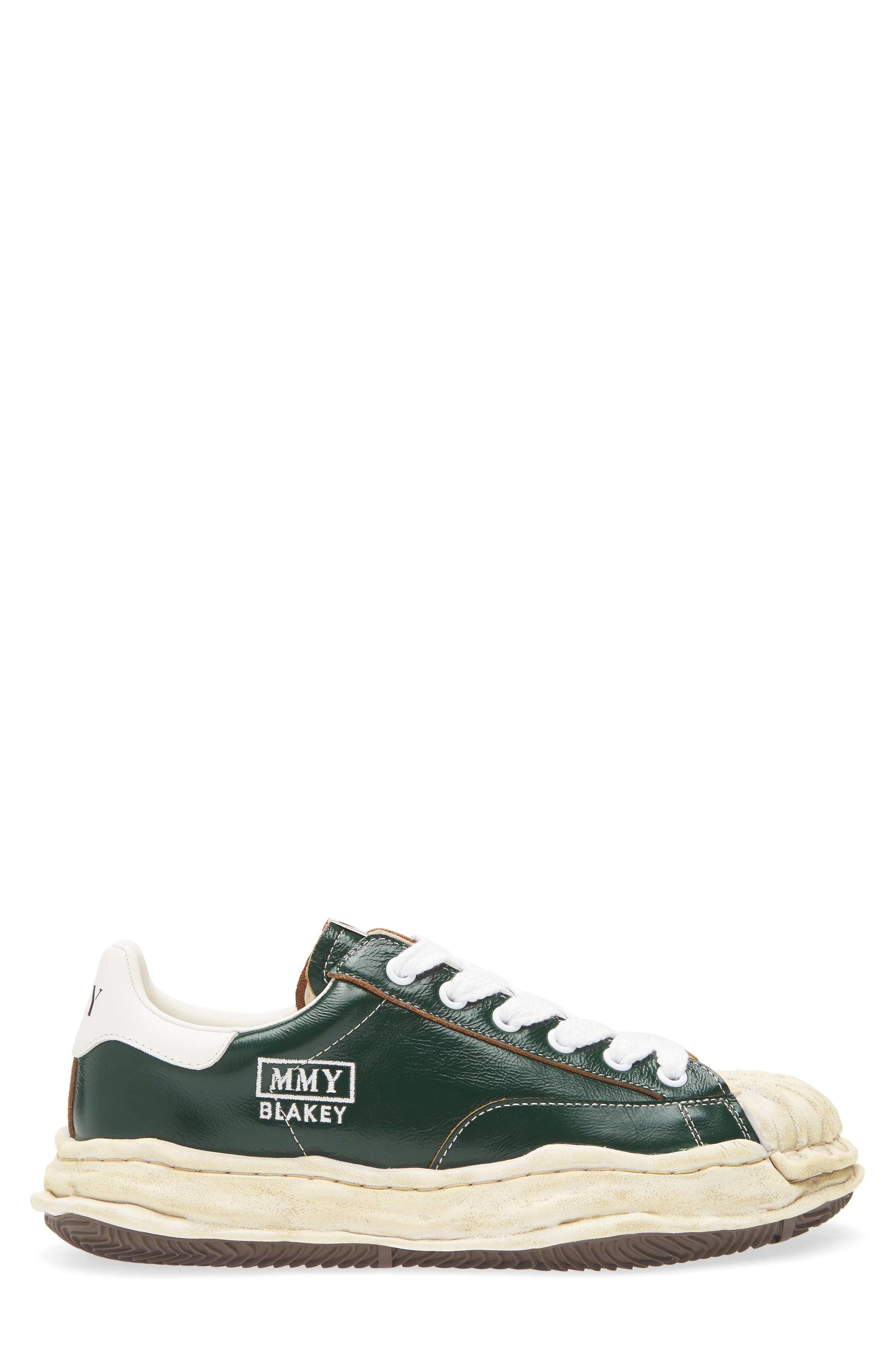 Maison MIHARA YASUHIRO Blakey OG Sole Leather Sneaker in Green at Nordstrom - 3