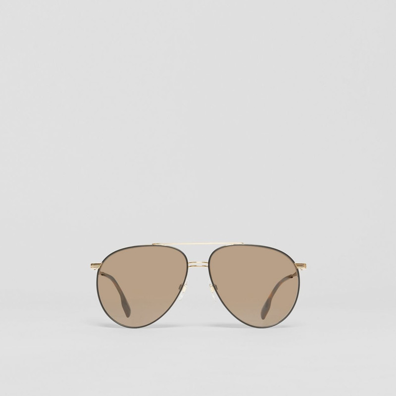 Top Bar Detail Pilot Sunglasses 1