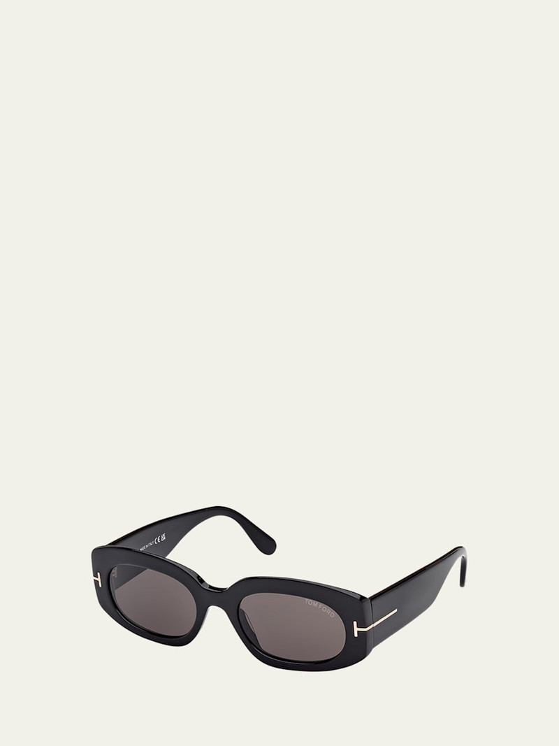TOM FORD Cielle Oval Acetate Sunglasses outlook
