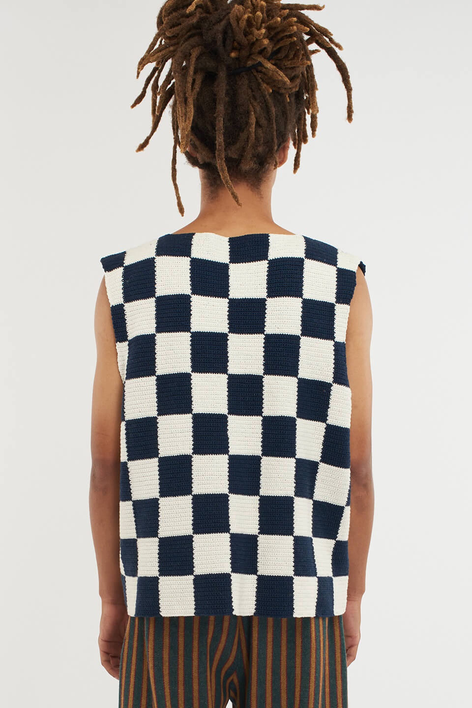 CROCHET CHECKER VEST - 5