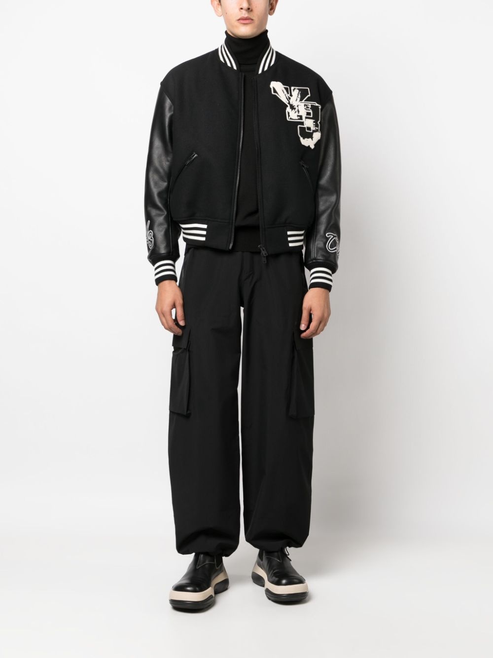 Varsity zipped bomber jacket - 2