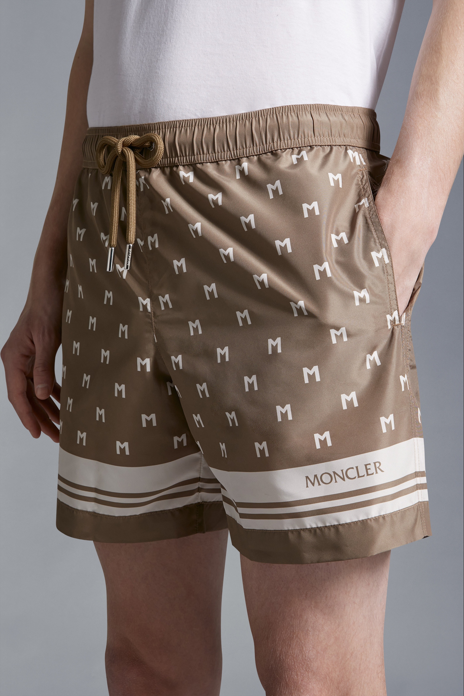 Monogram Print Swim Shorts - 4