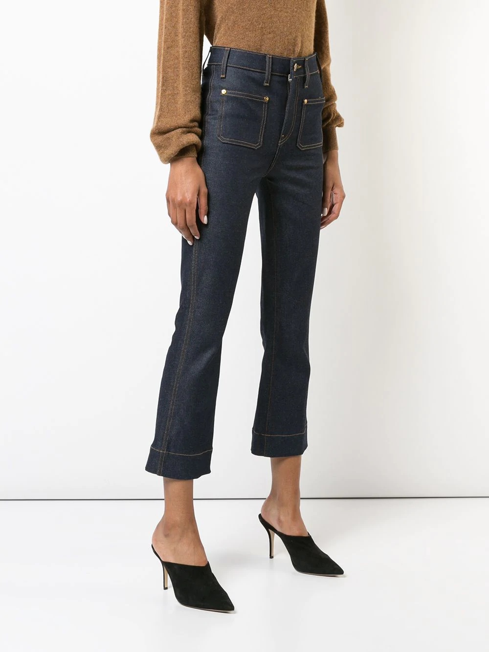 bootcut cropped jeans - 3