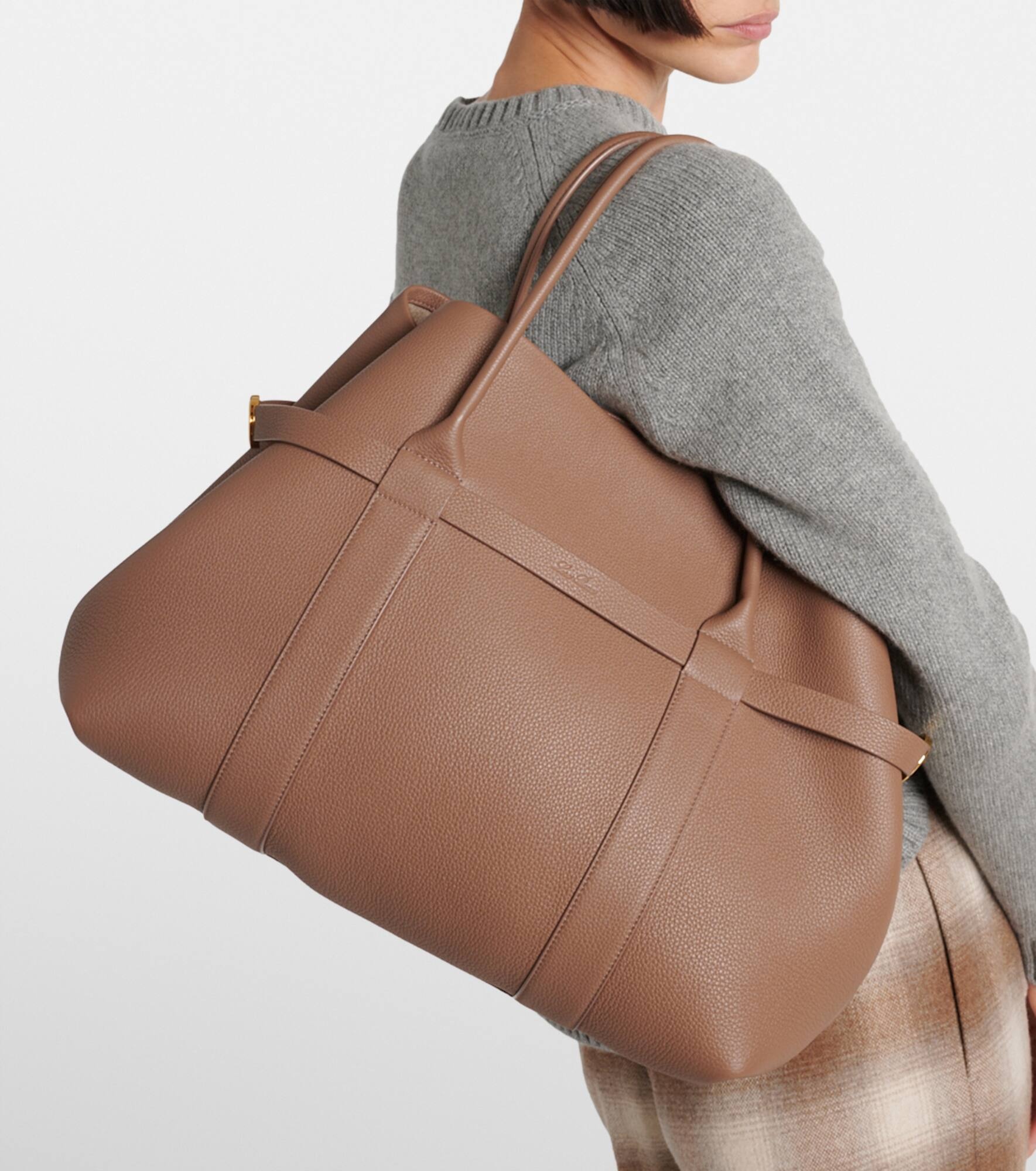 Ghiera Large leather shopper - 2