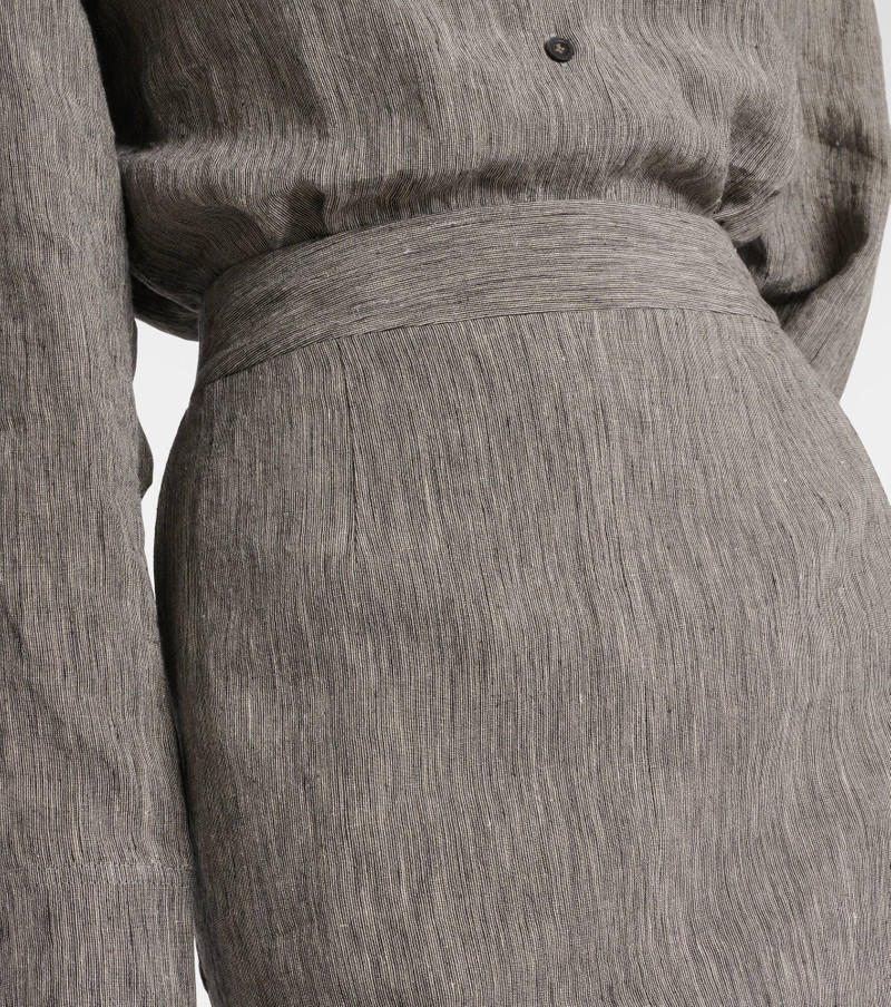Romilie linen maxi skirt 4