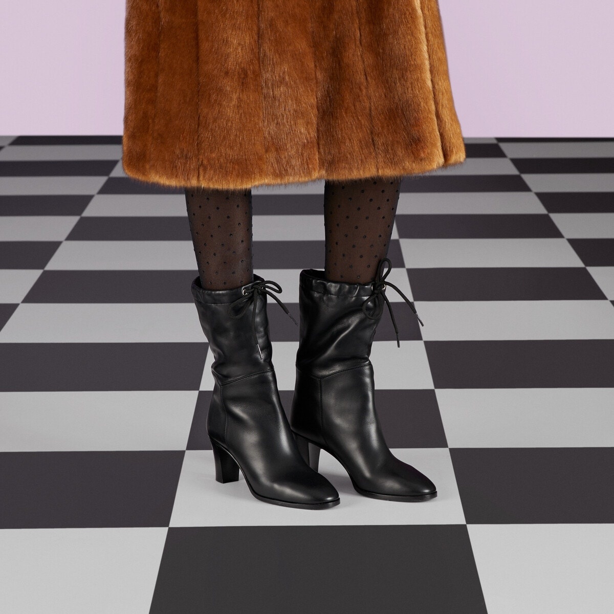 Women's GG shearling effect boot - 3