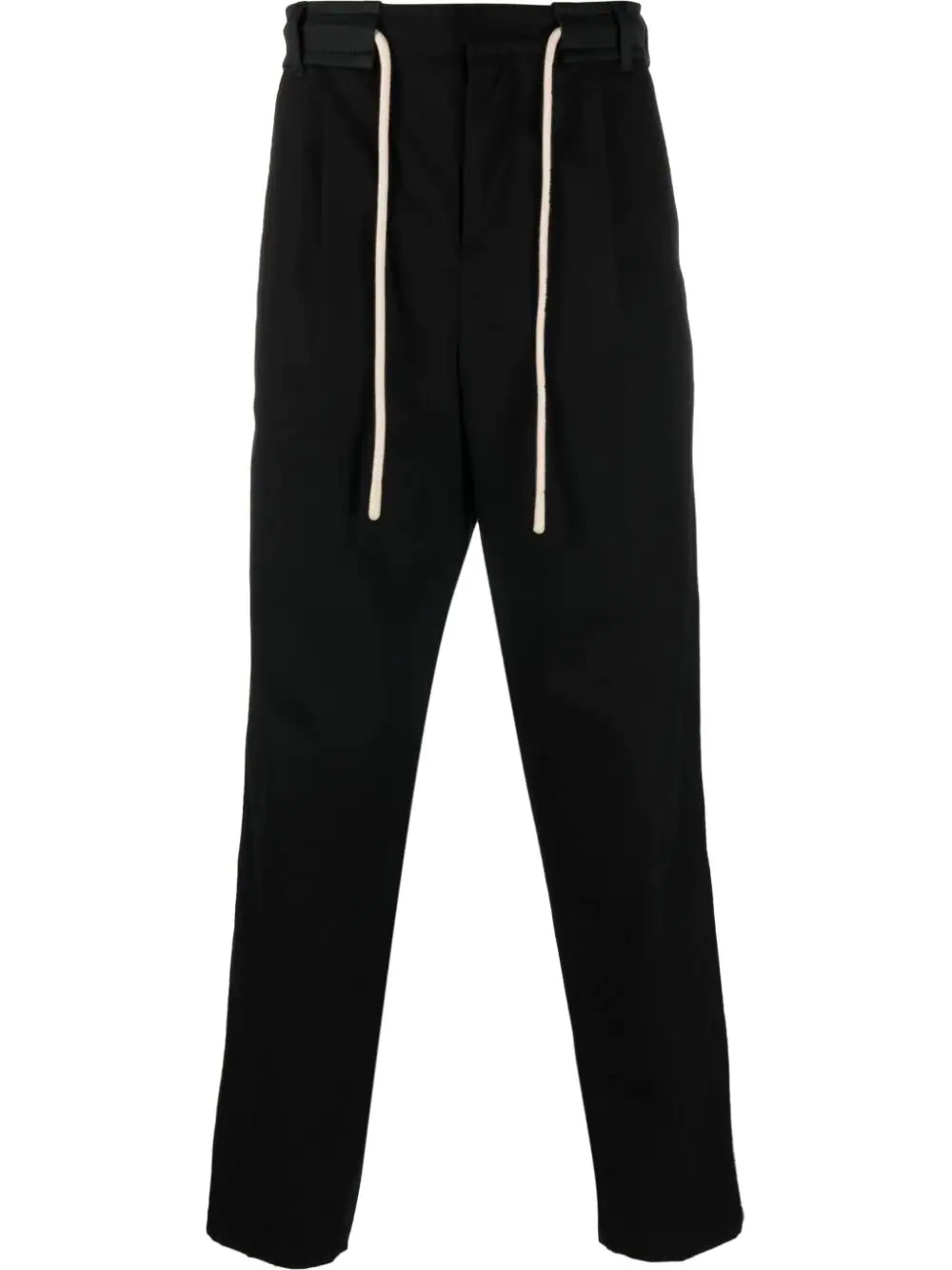 side-stripe straight-leg trousers - 1