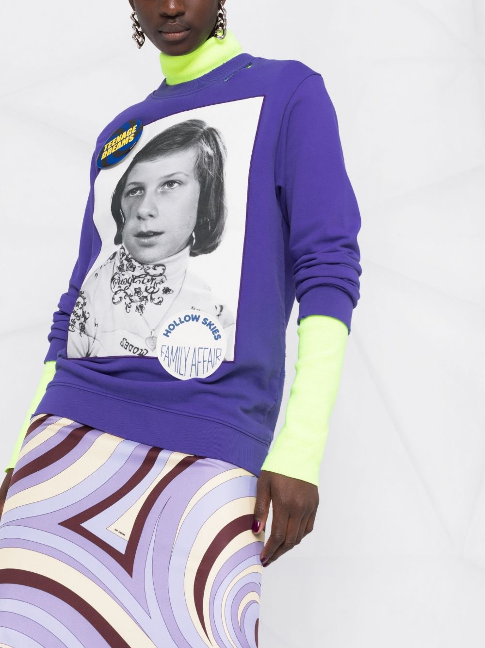 photograph print sweatshirt - 3