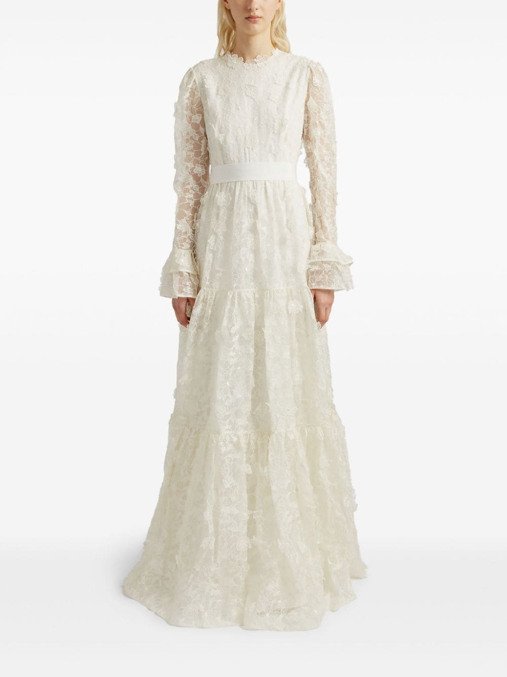 Alvaro floral-cutwork silk-organza gown - 2