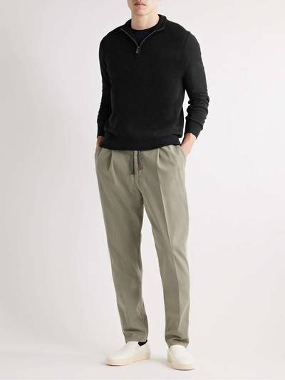 Canali Slim-Fit Cashmere Half-Zip Sweater outlook