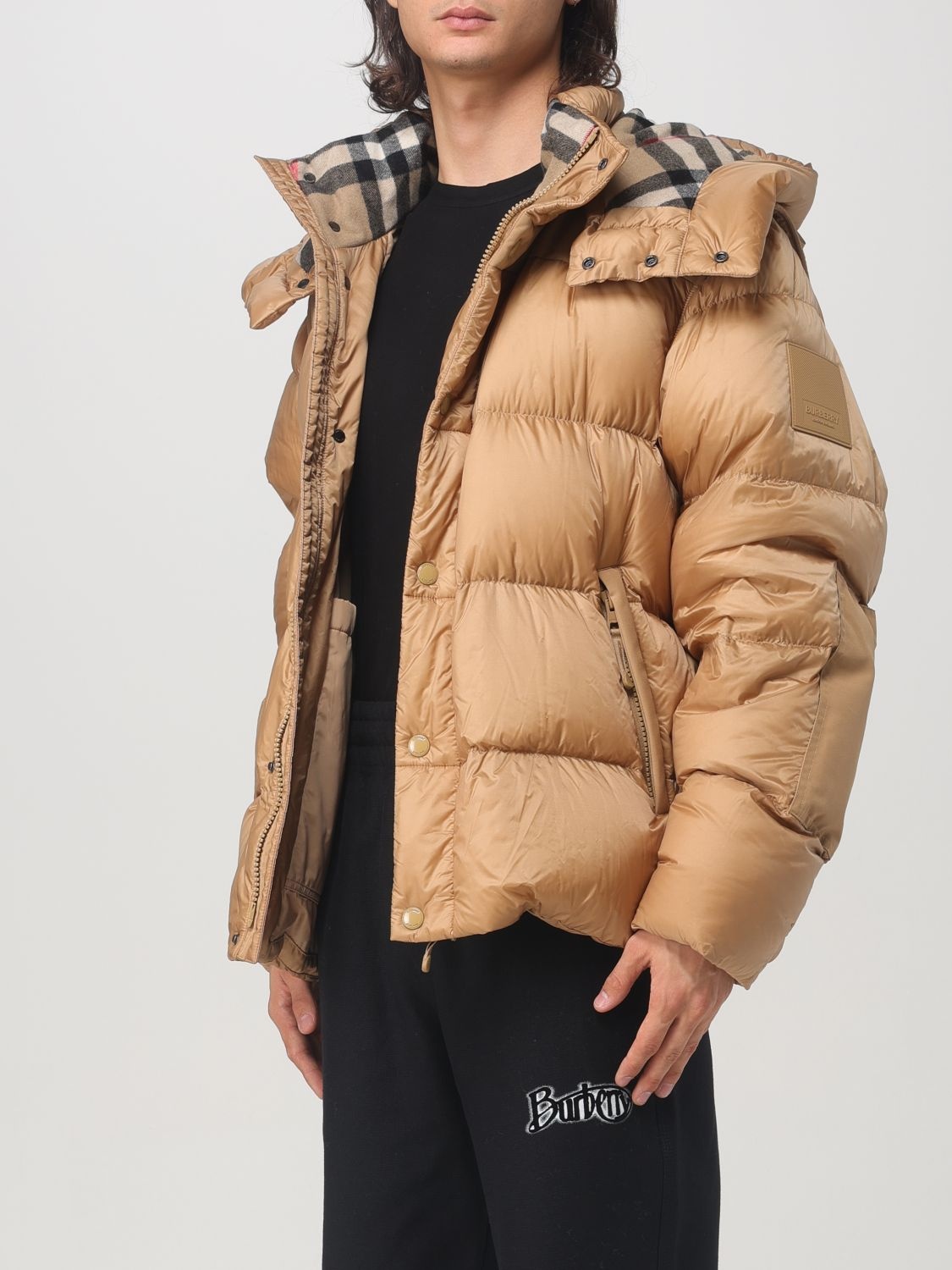 【関税＆送料込み】Burberry Jackets And Vests Burberry EKD Printed Hooded Jacket, Size Large 8092667