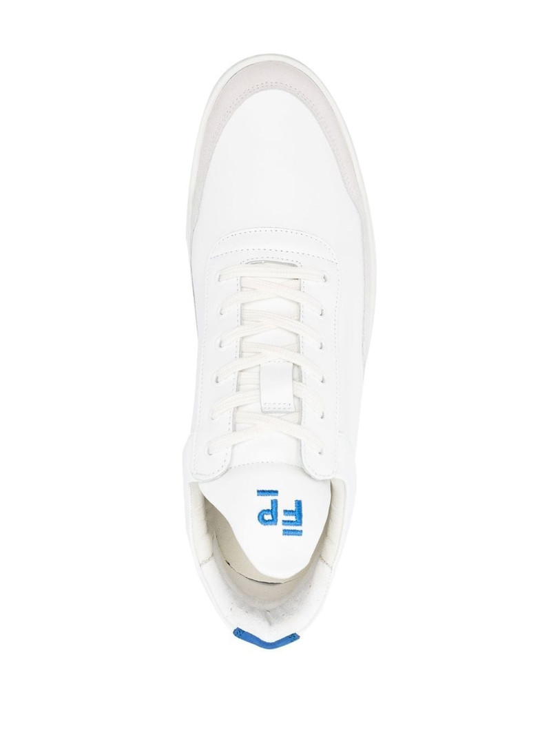 low-top leather sneakers 4