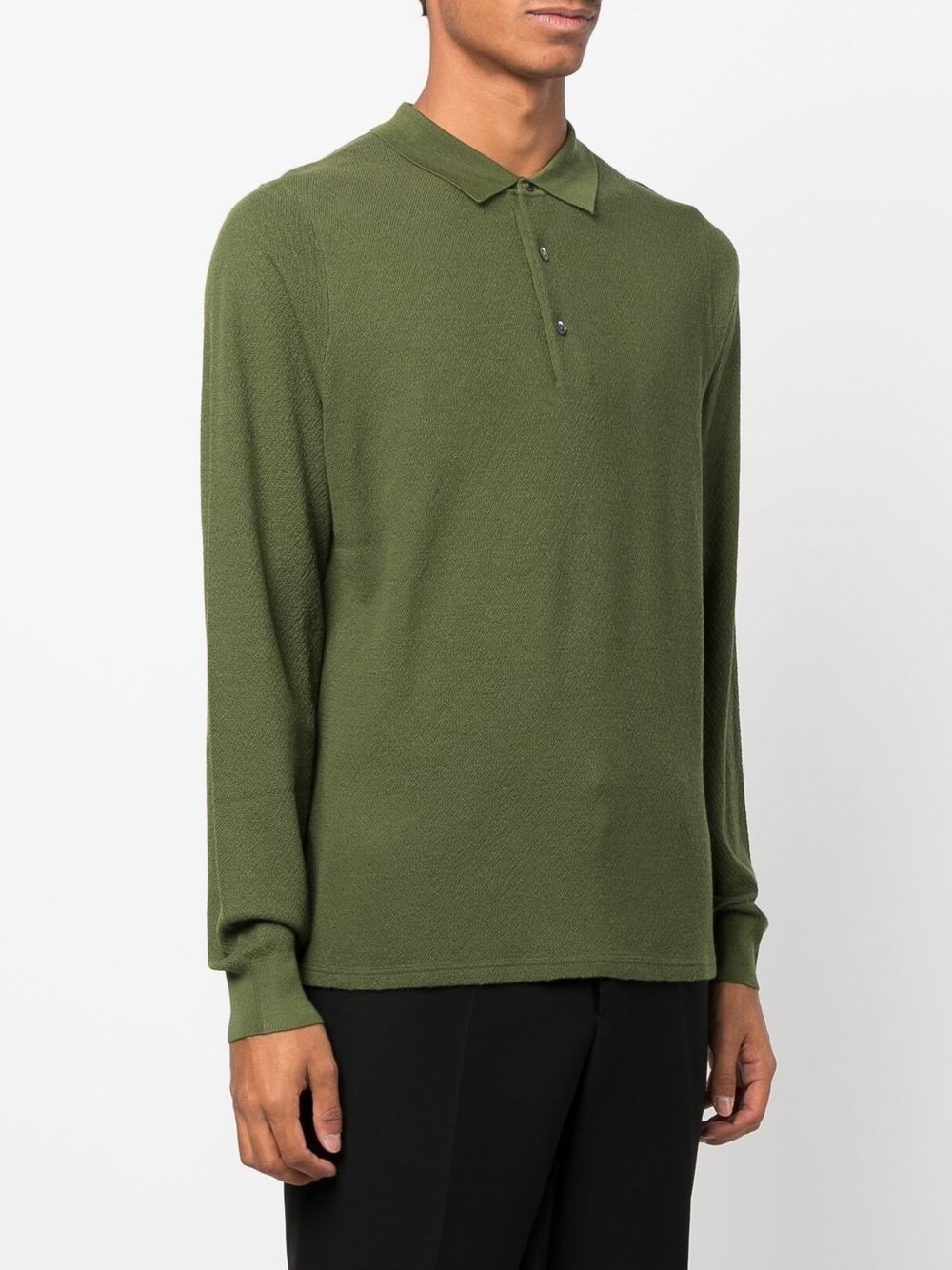 long-sleeved polo shirt - 3