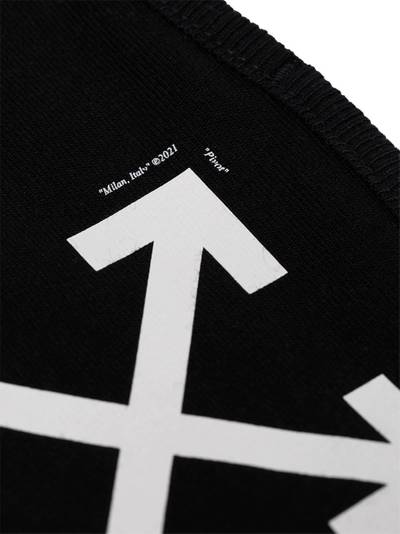 Off-White arrow print face mask outlook