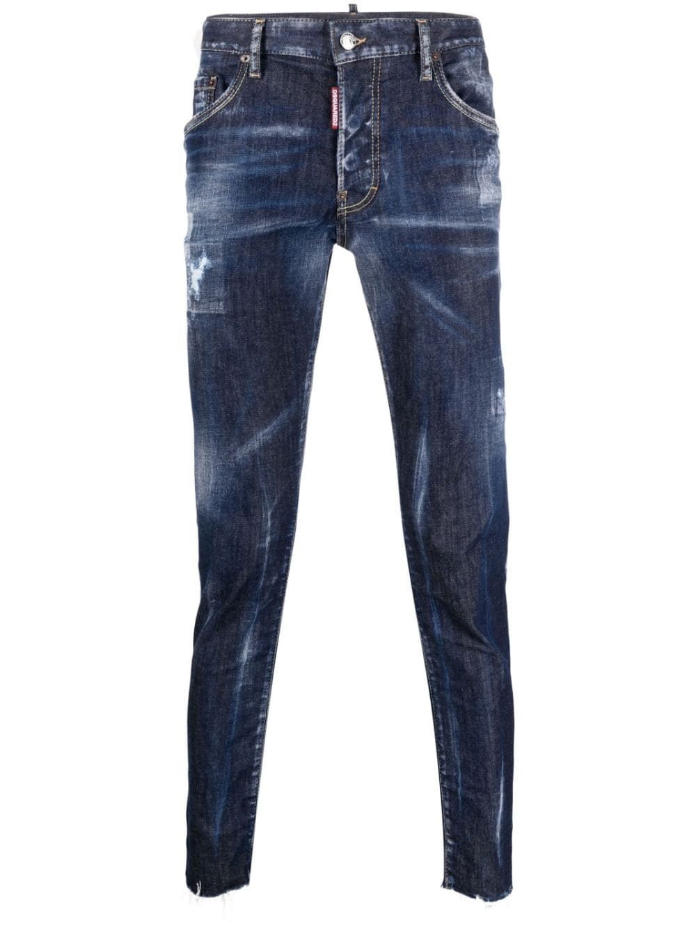 distressed slim-fit jeans - 1