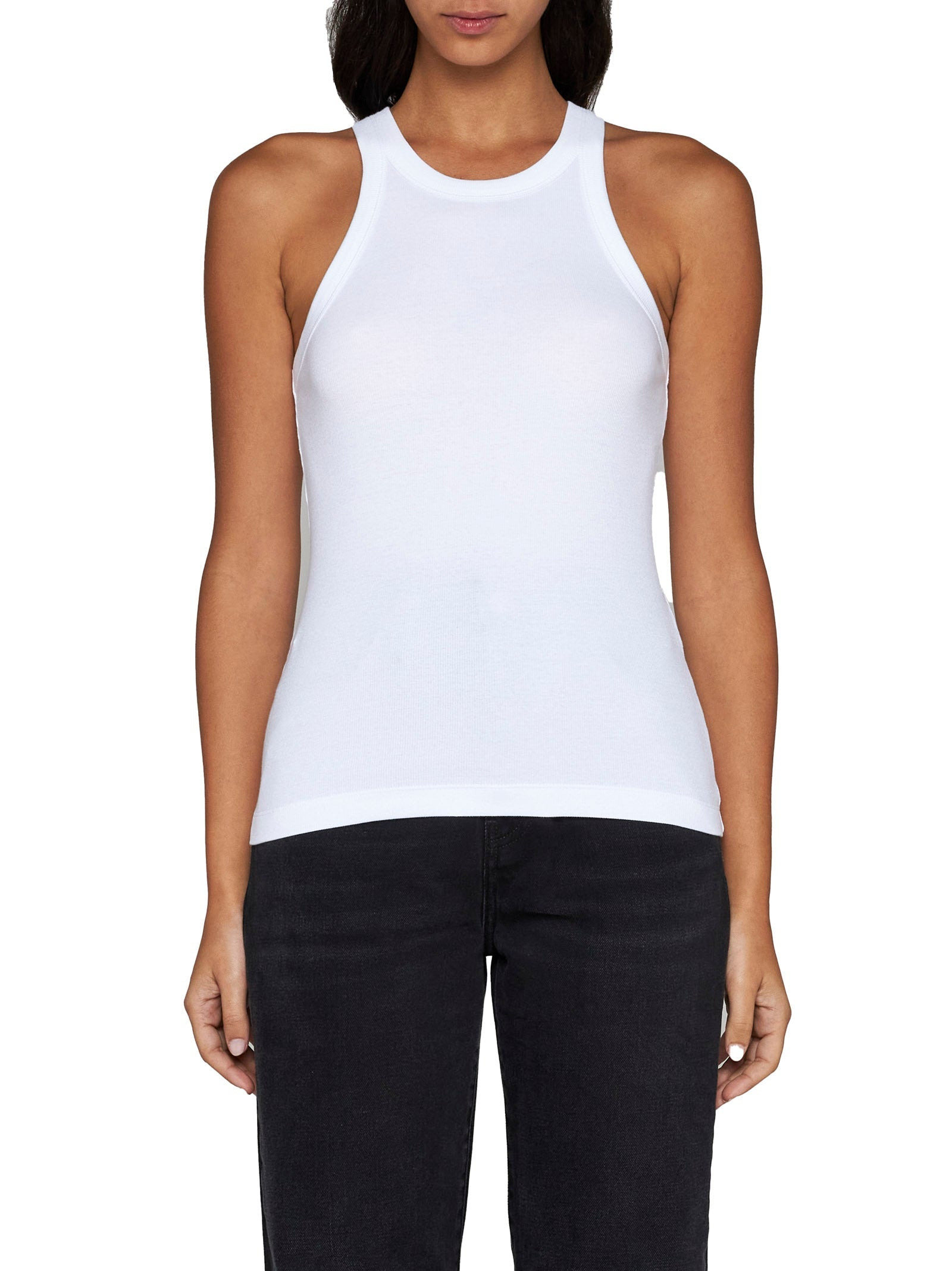 Toteme Women Cotton Ribbed Knit Tank Top - 3
