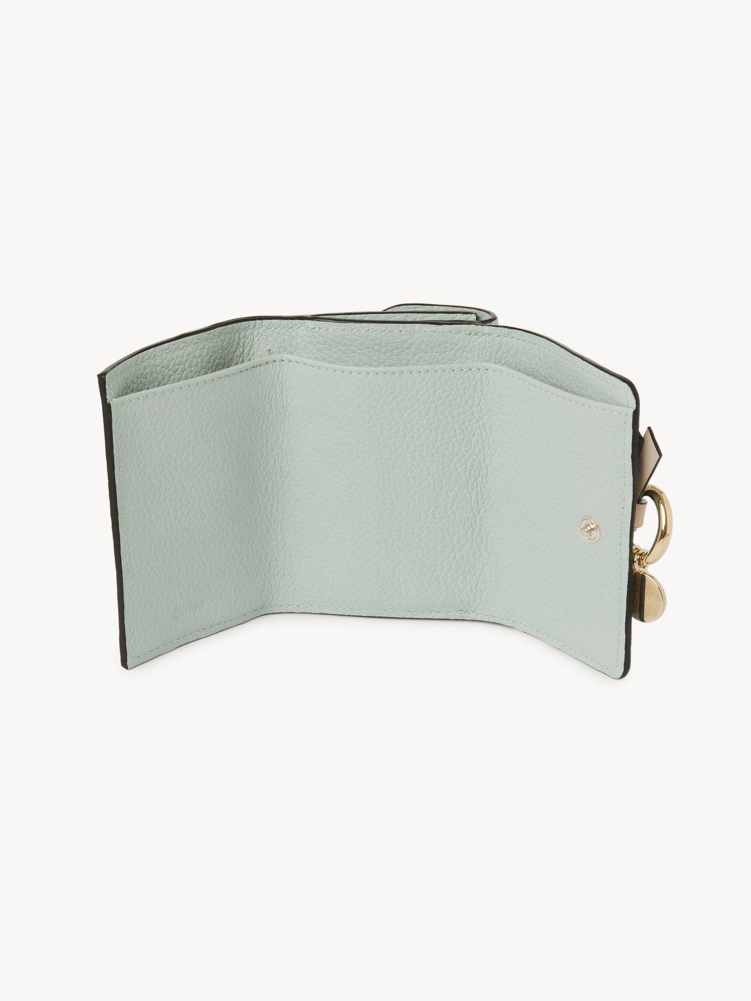 MINI ALPHABET TRI-FOLD IN GRAINED LEATHER - 3