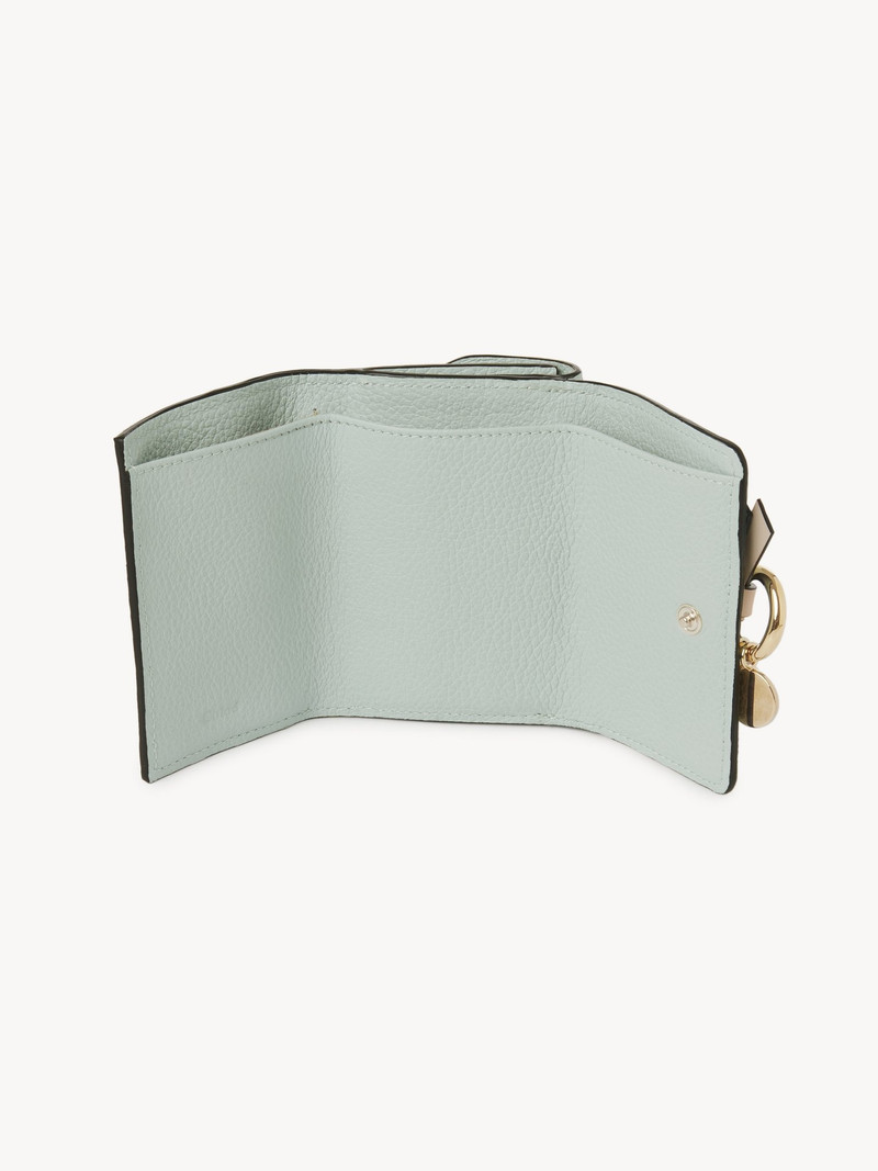 Chloé MINI ALPHABET TRI-FOLD IN GRAINED LEATHER outlook