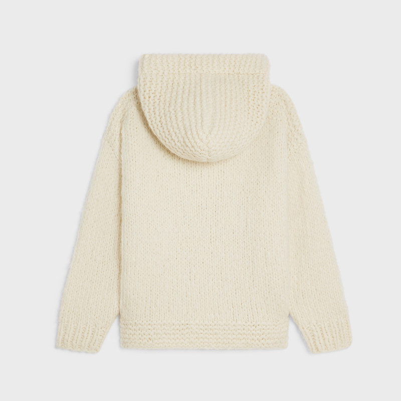 CELINE hooded baja in wool and cashmere outlook