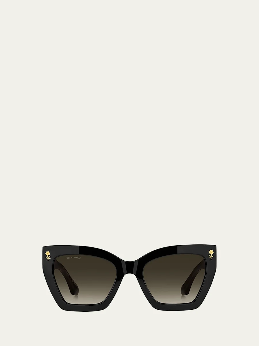 Rectangle Acetate Sunglasses - 1