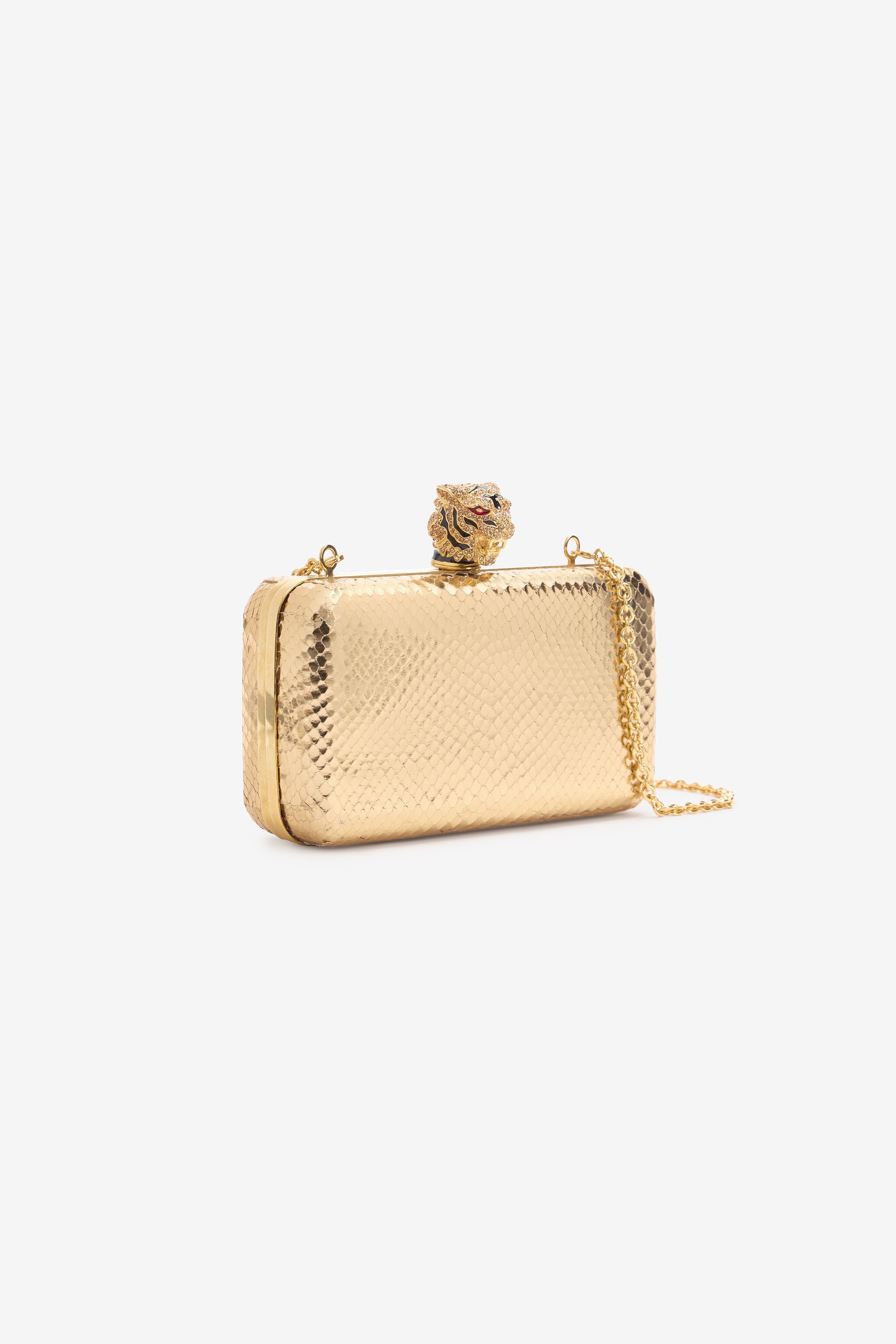Tiger Leather Clutch - 5