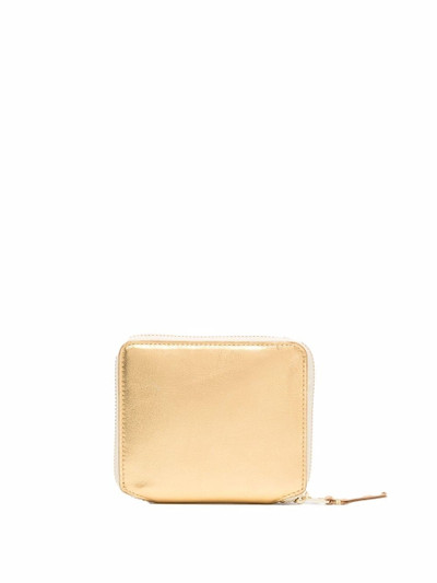 Comme Des Garçons metallic zip-around leather wallet outlook