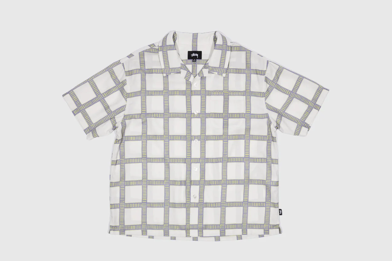 STUSSY HAND DRAWN PLAID SHIRT - 1