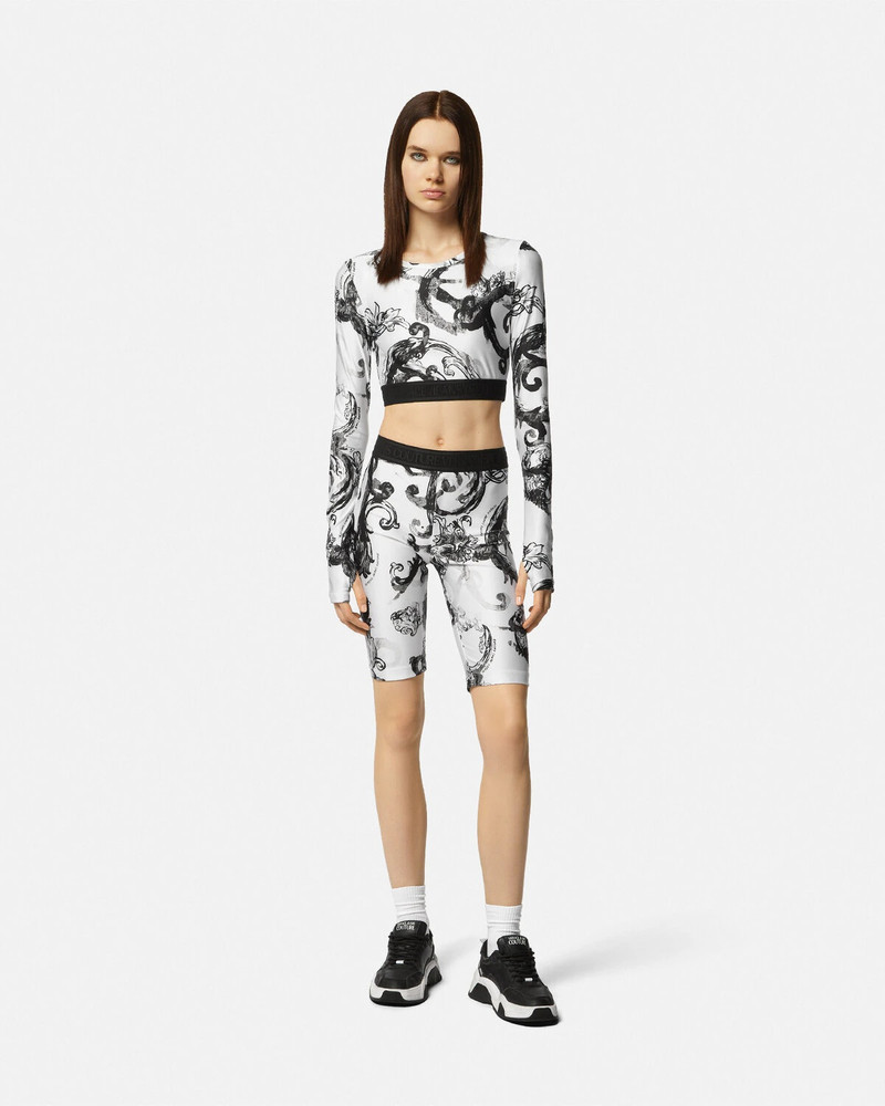 VERSACE JEANS COUTURE Watercolour Couture Bicycle Shorts outlook