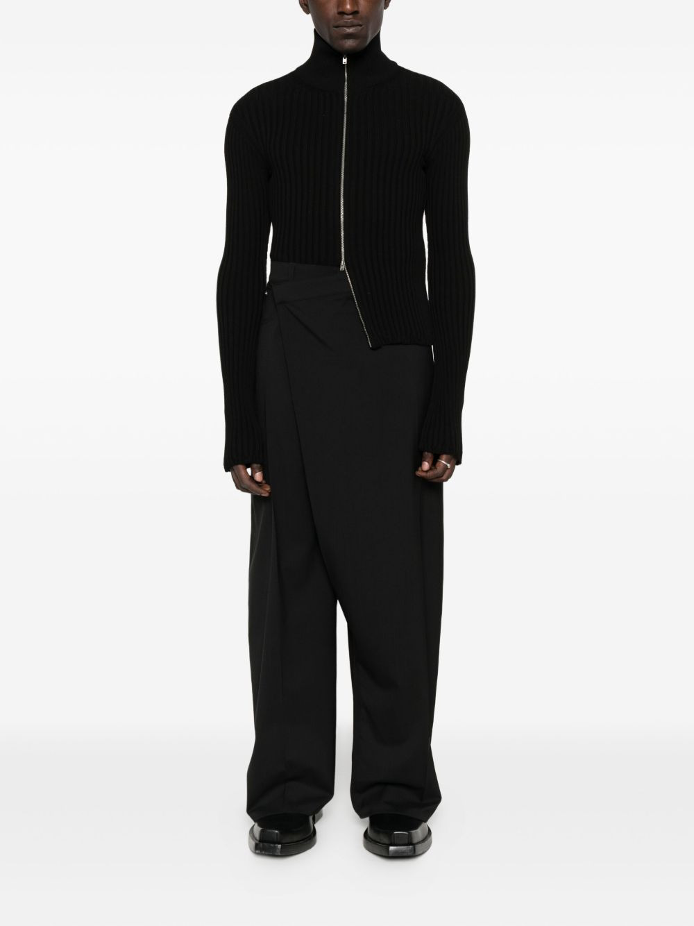 wrap wide-leg trousers - 2
