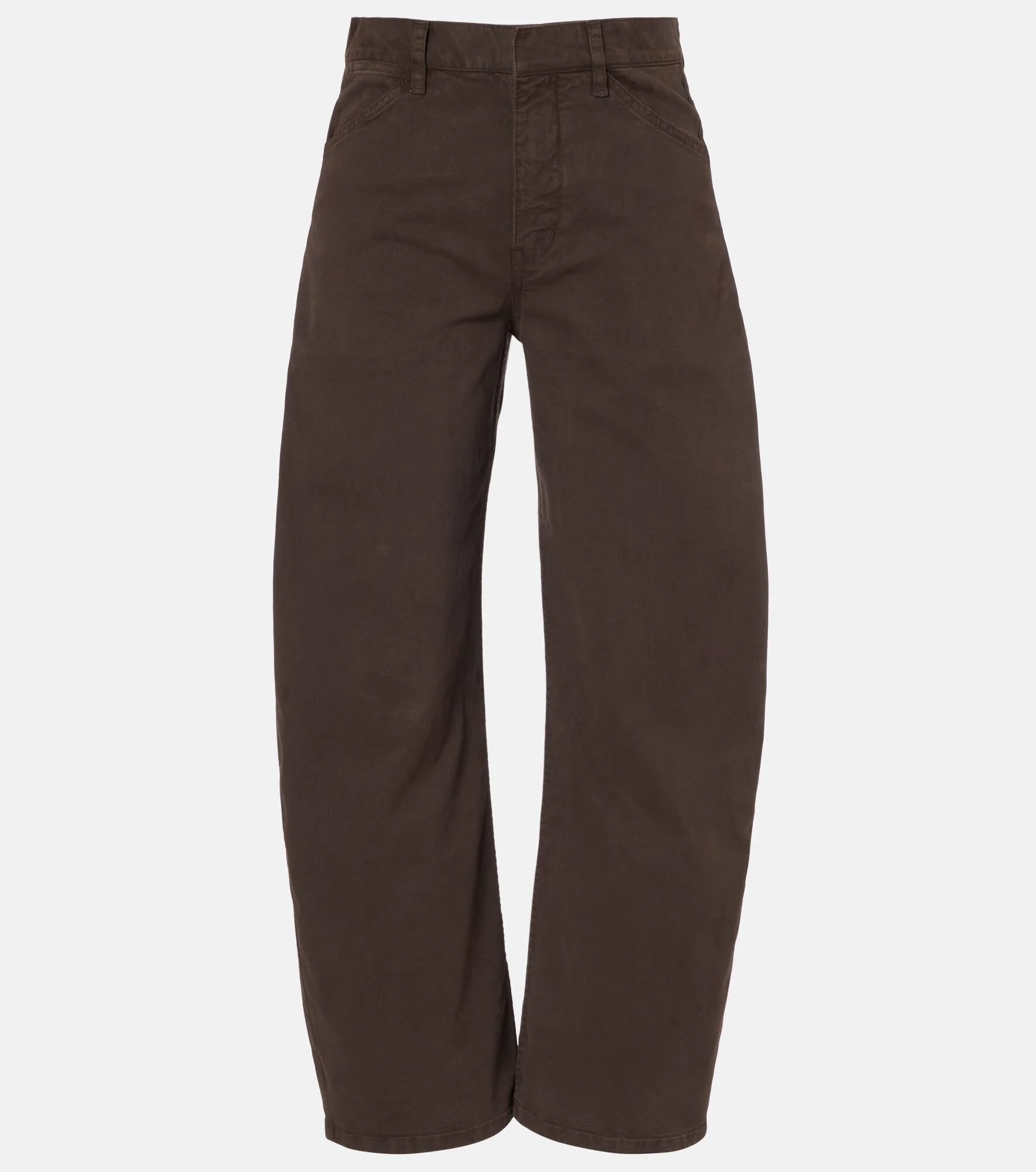 Tribeca mid-rise barrel-leg jeans - 1