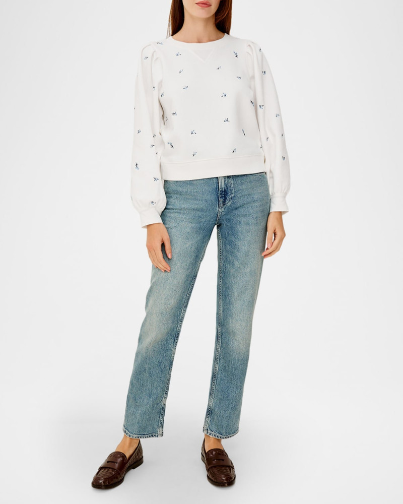Rails Tiffany Floral Puff-Sleeve Sweatshirt outlook