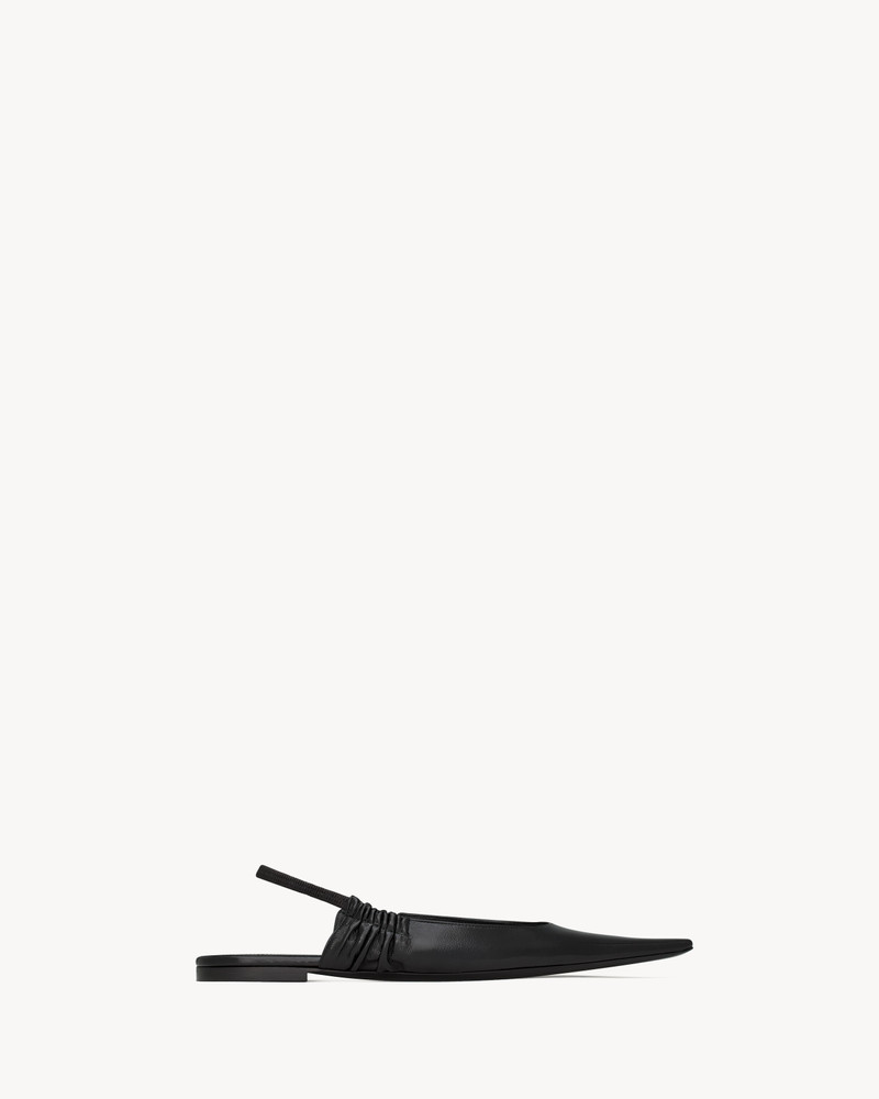ANNE-MARIE SLINGBACK FLATS IN SMOOTH LEATHER - 1
