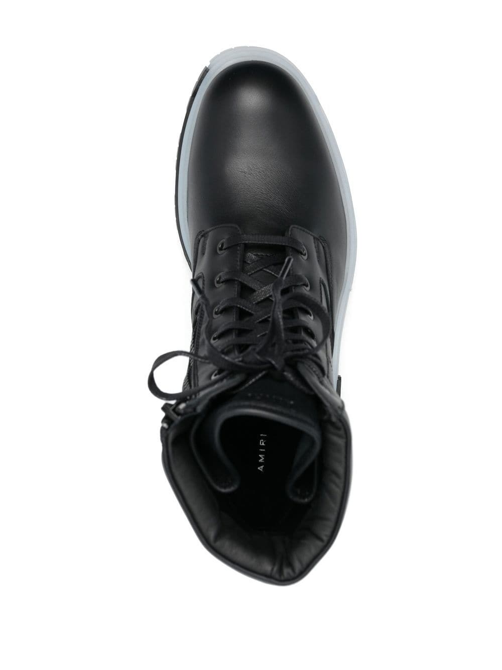 logo patch combat boots - 4