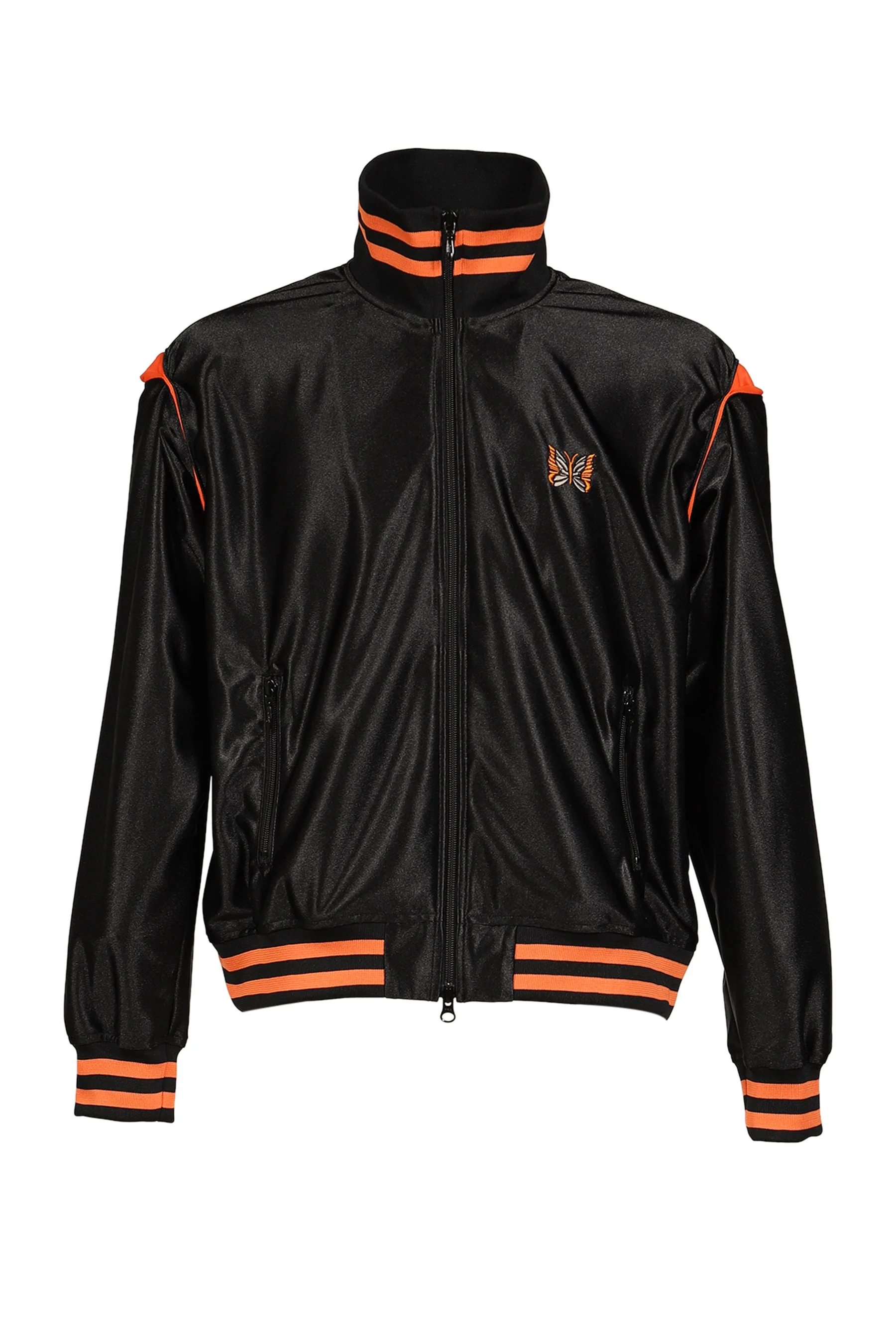 TRACK JACKET - TRICOT SATEEN / BLK - 1